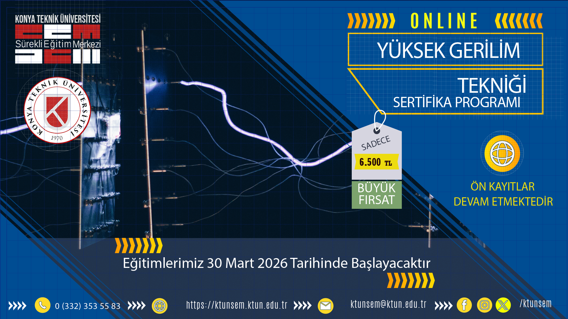 Online Yüksek Gerilim Tekniği Sertifika Programı